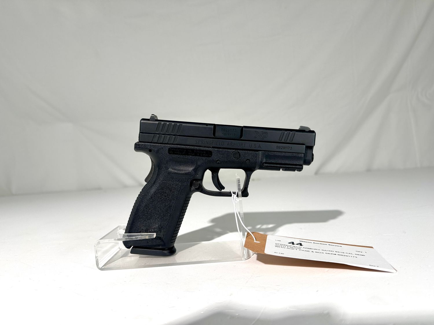 44 SPRINGFIELD ARMORY SA/XD 9X19 CAL SEMI AUTO PISTOL