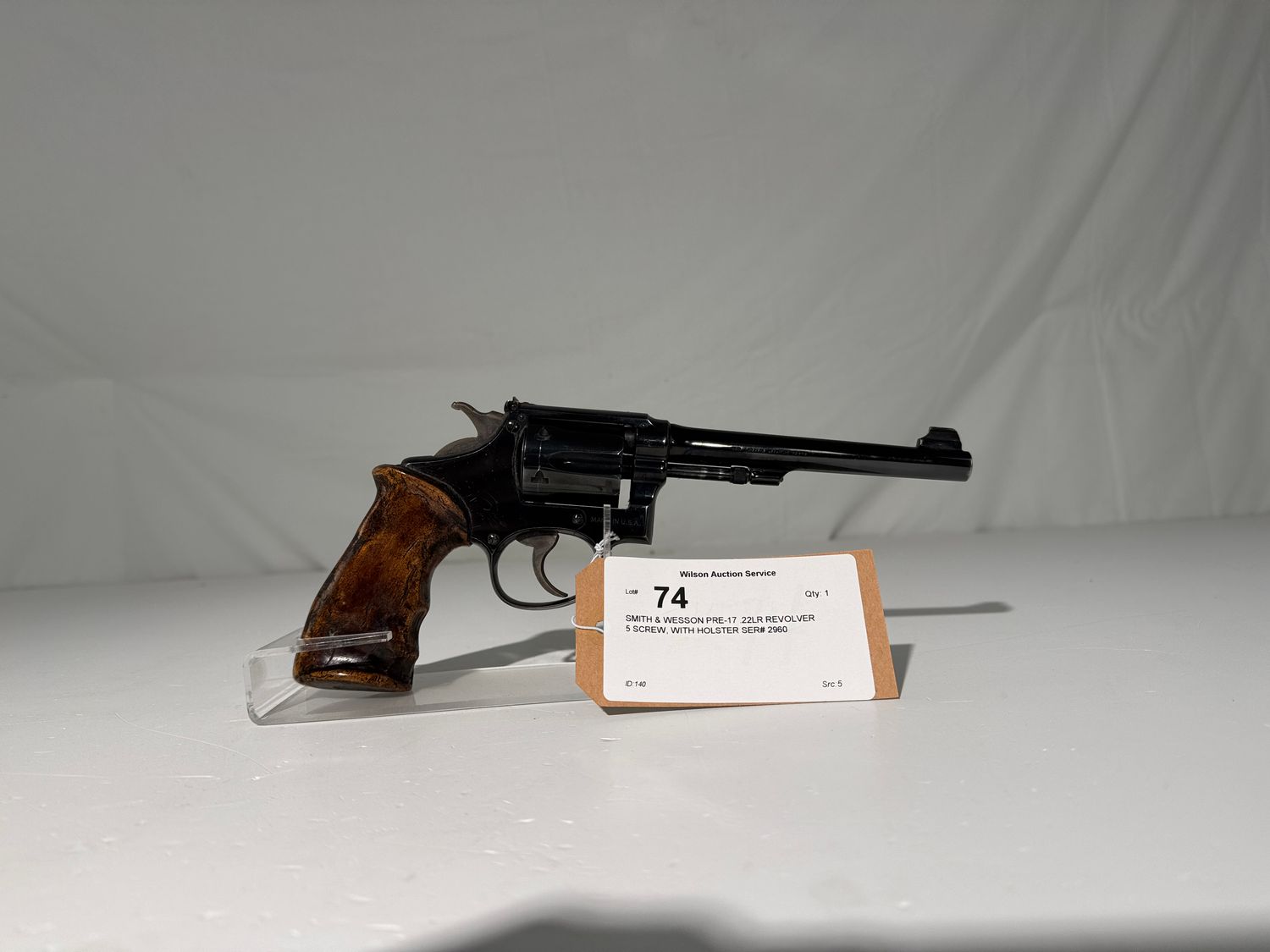 74 SMITH &amp; WESSON PRE-17 .22LR REVOLVER