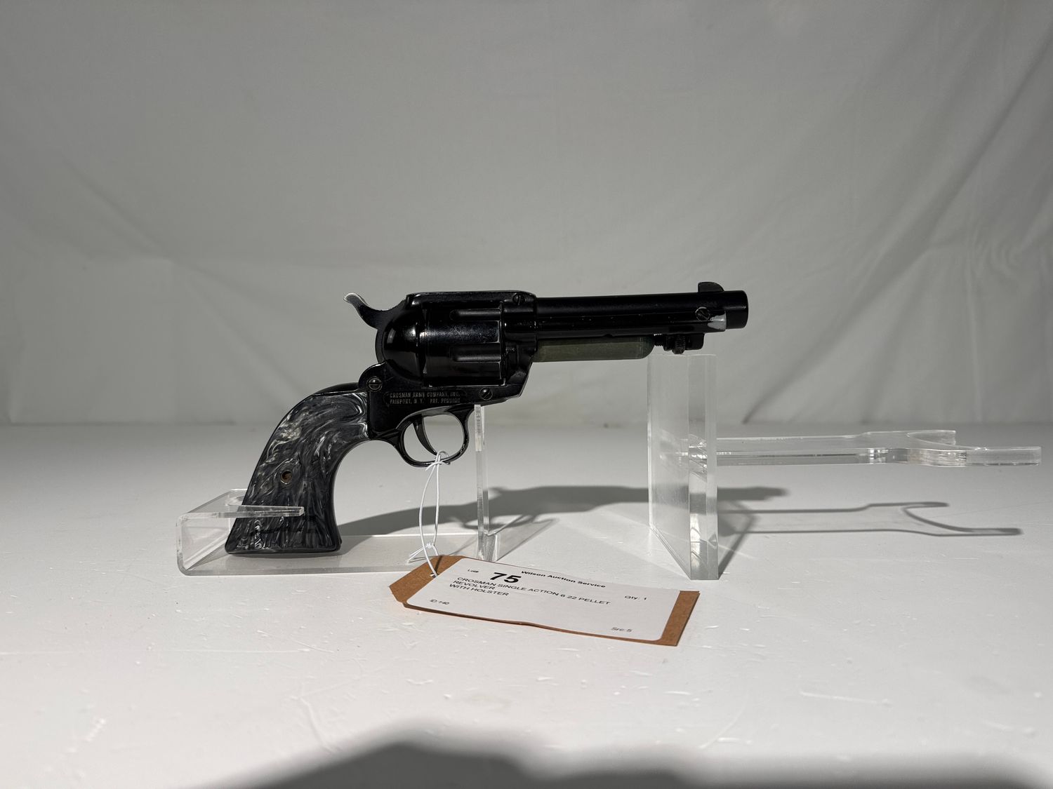 75 CROSMAN SINGLE ACTION 6 22 PELLET REVOLVER