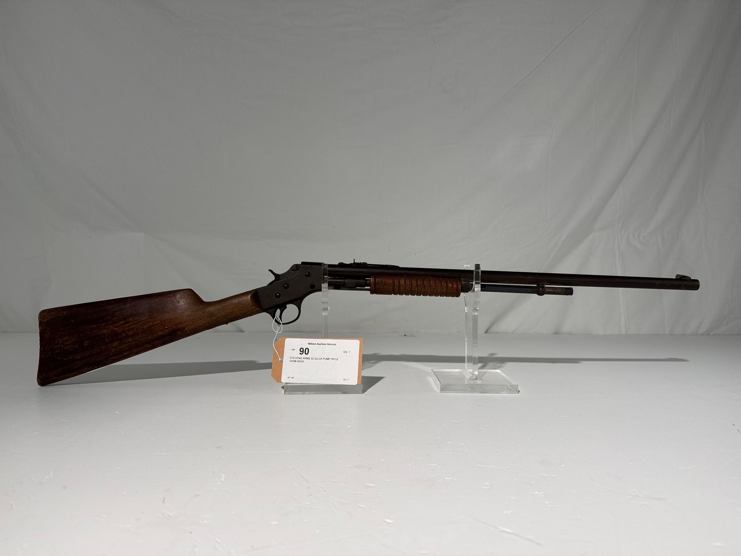 90 STEVENS ARMS 22 S/L/LR PUMP RIFLE