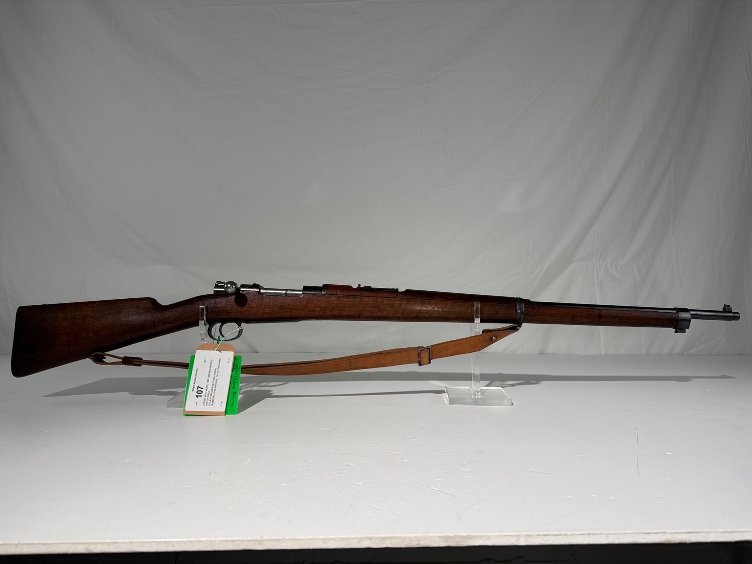 107 LOEWE MFG. MODEL 1895 7MM MAUSER BOLT ACTION RIFLE