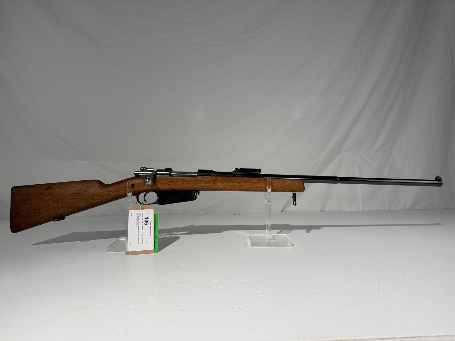 106 ARGENTINE MAUSER 1891 7.65 BOLT ACTION RIFLE