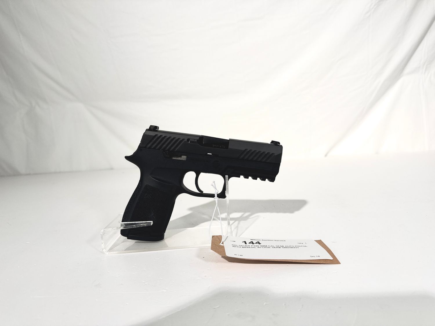 144 SIG SAUER P320 9MM CAL SEMI AUTO PISTOL