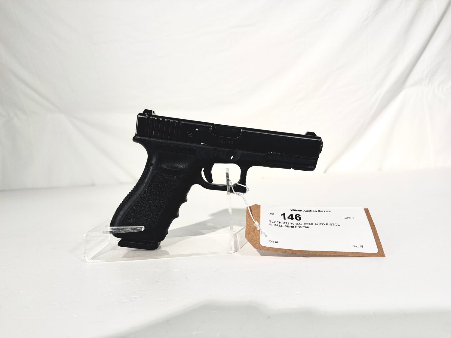 146 GLOCK G22 40 CAL SEMI AUTO PISTOL