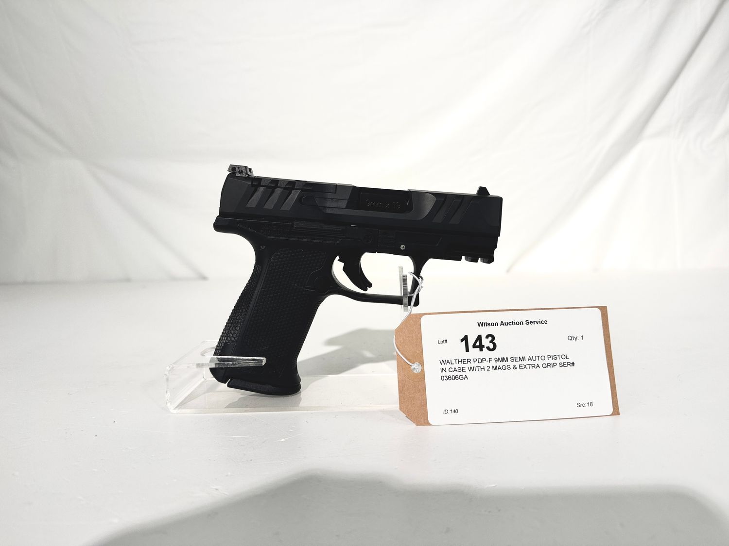 143 WALTHER PDP-F 9MM SEMI AUTO PISTOL