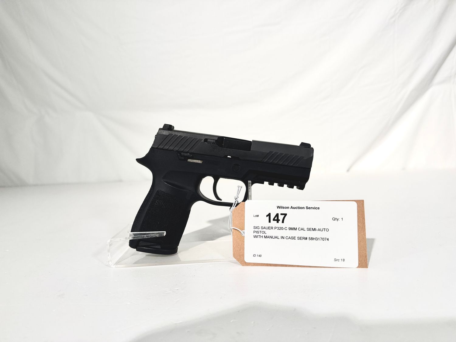 147 SIG SAUER P320-C 9MM CAL SEMI-AUTO PISTOL