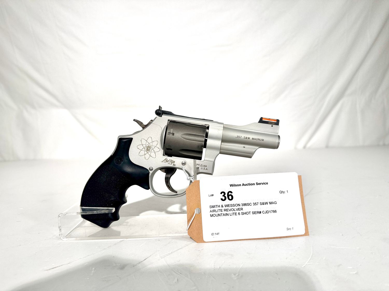 36 SMITH &amp; WESSON 386SC 357 S&amp;W MAG AIRLITE REVOLVER