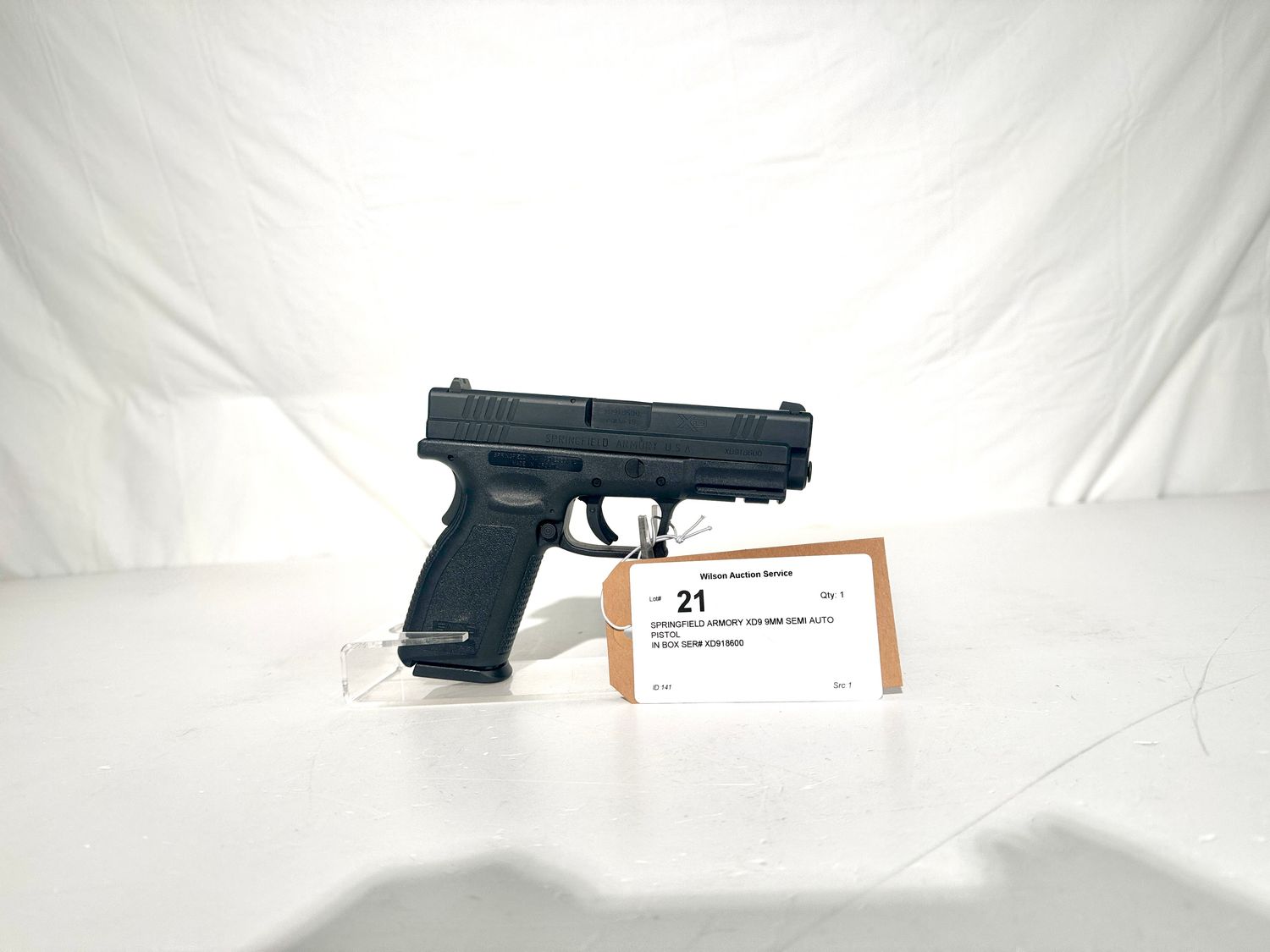 21 SPRINGFIELD ARMORY XD9 9MM SEMI AUTO PISTOL