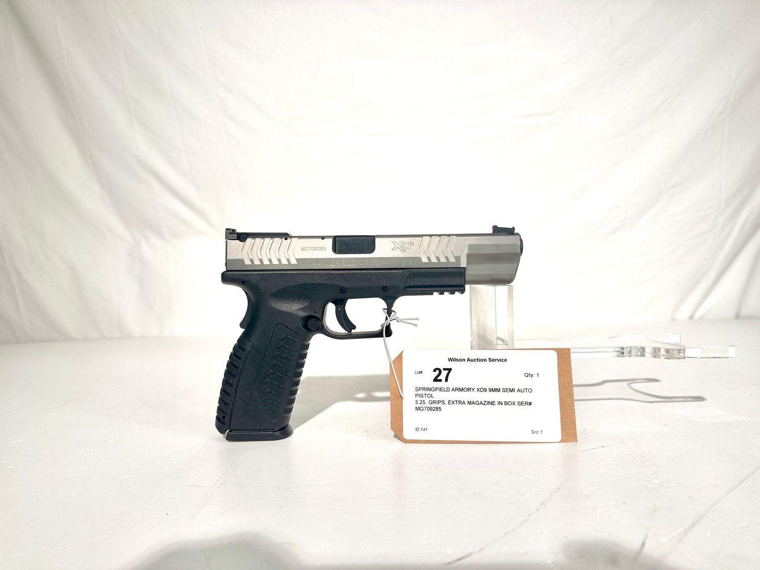 27 SPRINGFIELD ARMORY XD9 9MM SEMI AUTO PISTOL