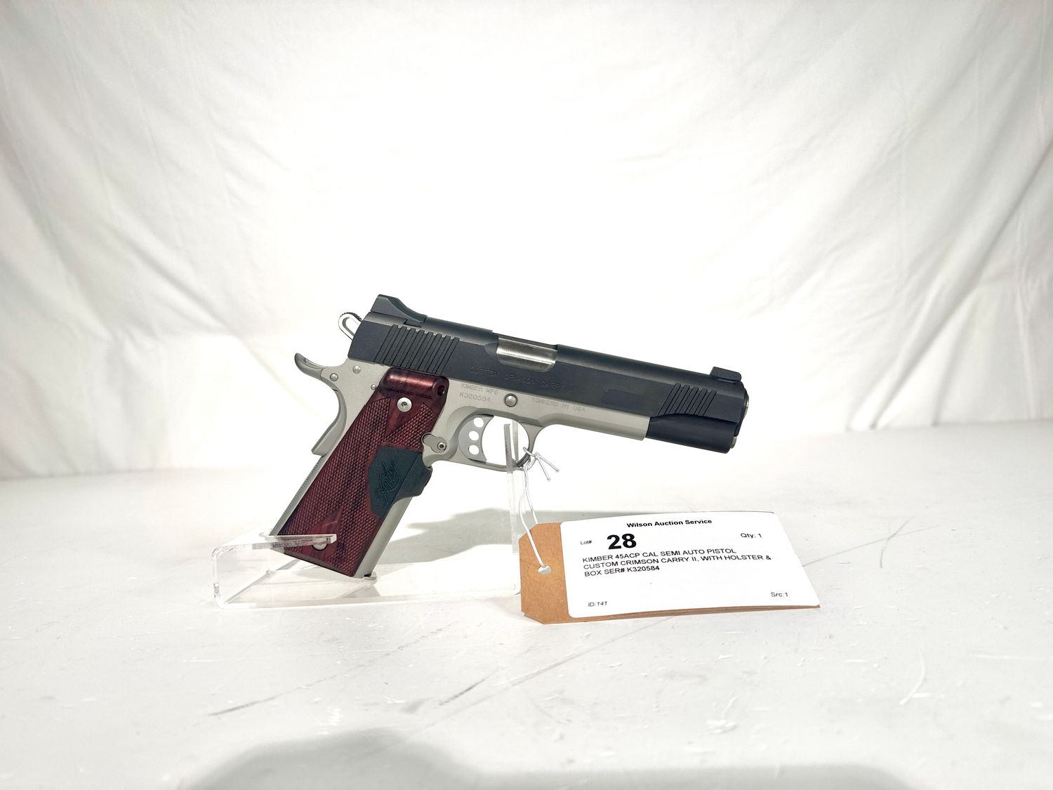 28 KIMBER 45ACP CAL SEMI AUTO PISTOL