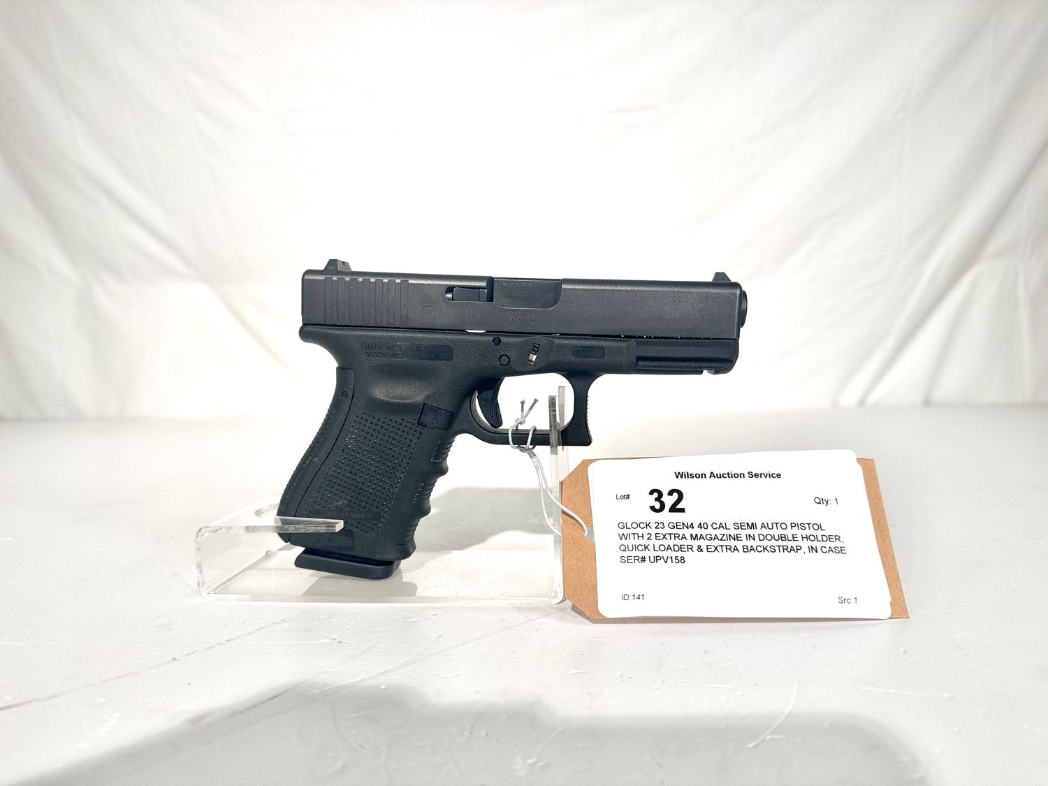 32 GLOCK 23 GEN4 40 CAL SEMI AUTO PISTOL