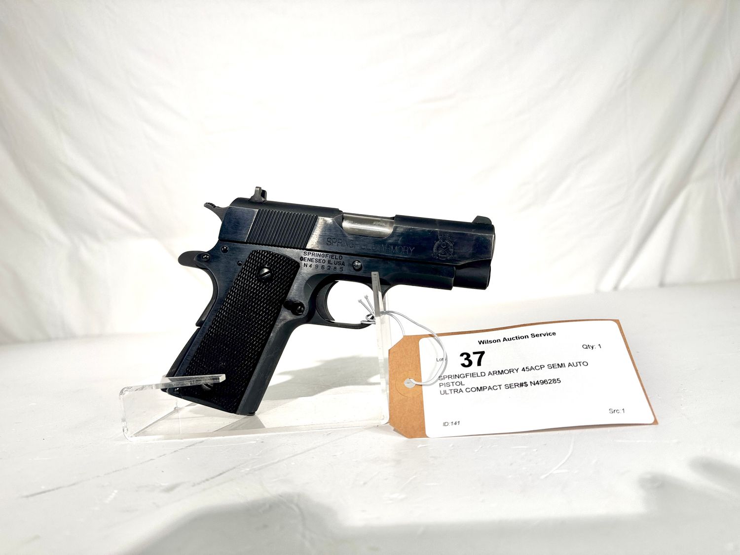 37 SPRINGFIELD ARMORY 45ACP SEMI AUTO PISTOL