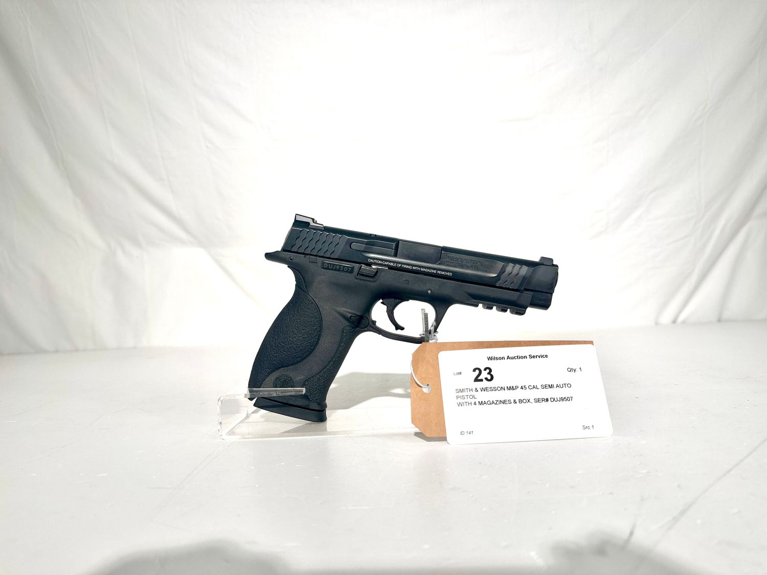 23 SMITH &amp; WESSON M&amp;P 45 CAL SEMI AUTO PISTOL