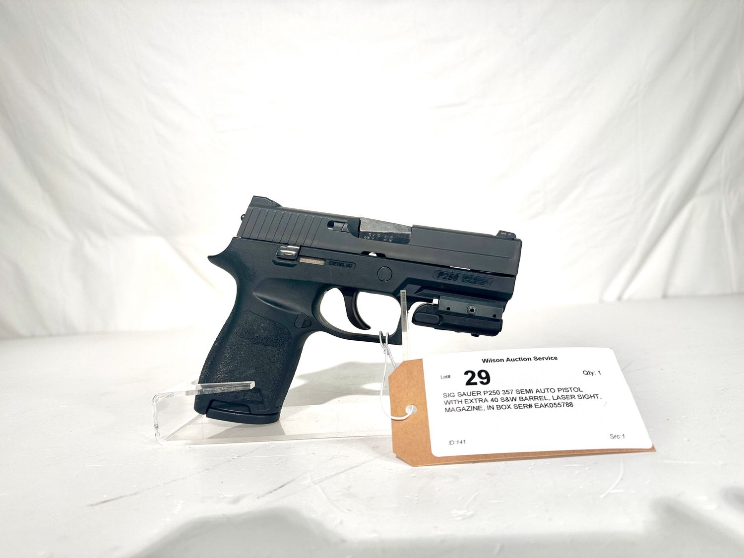 29 SIG SAUER P250 357 SIG SEMI AUTO PISTOL