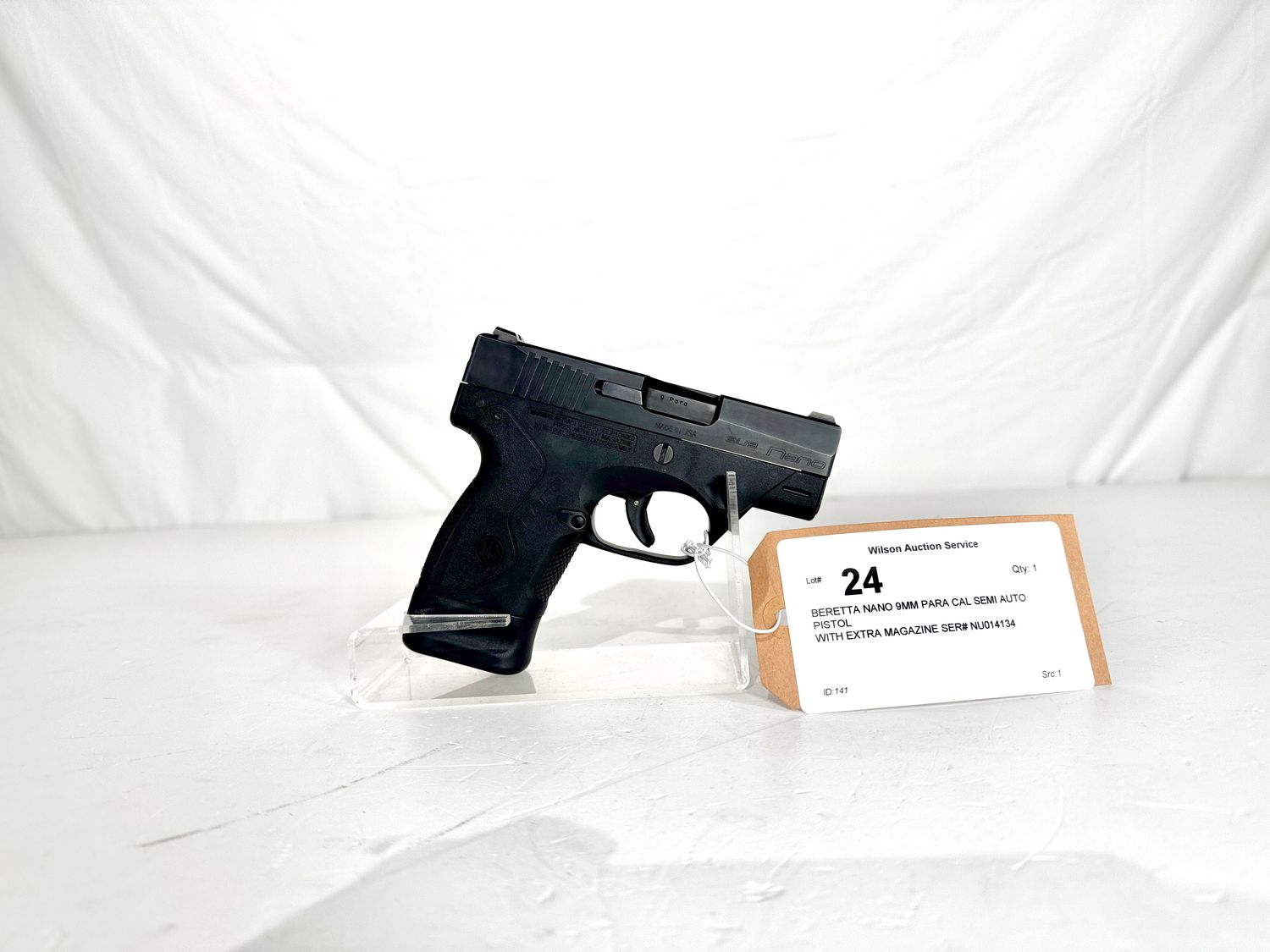 24 BERETTA NANO 9MM PARA CAL SEMI AUTO PISTOL