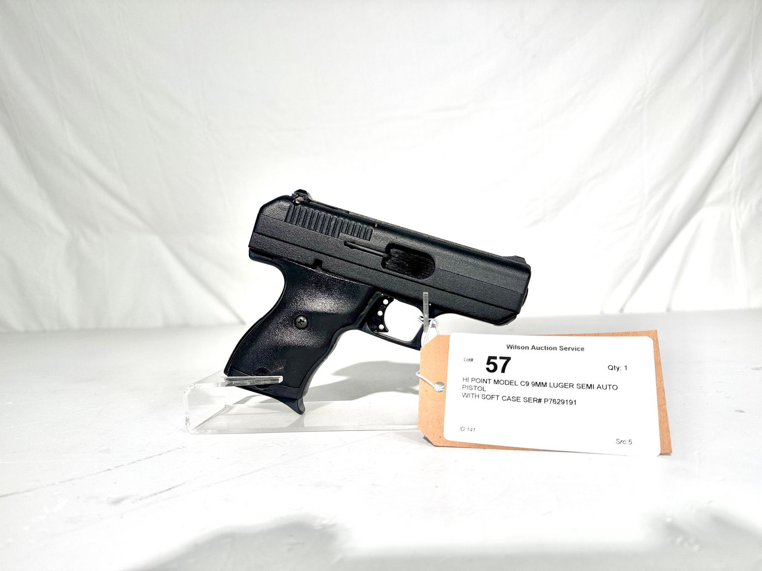57 HI POINT MODEL C9 9MM LUGER SEMI AUTO PISTOL