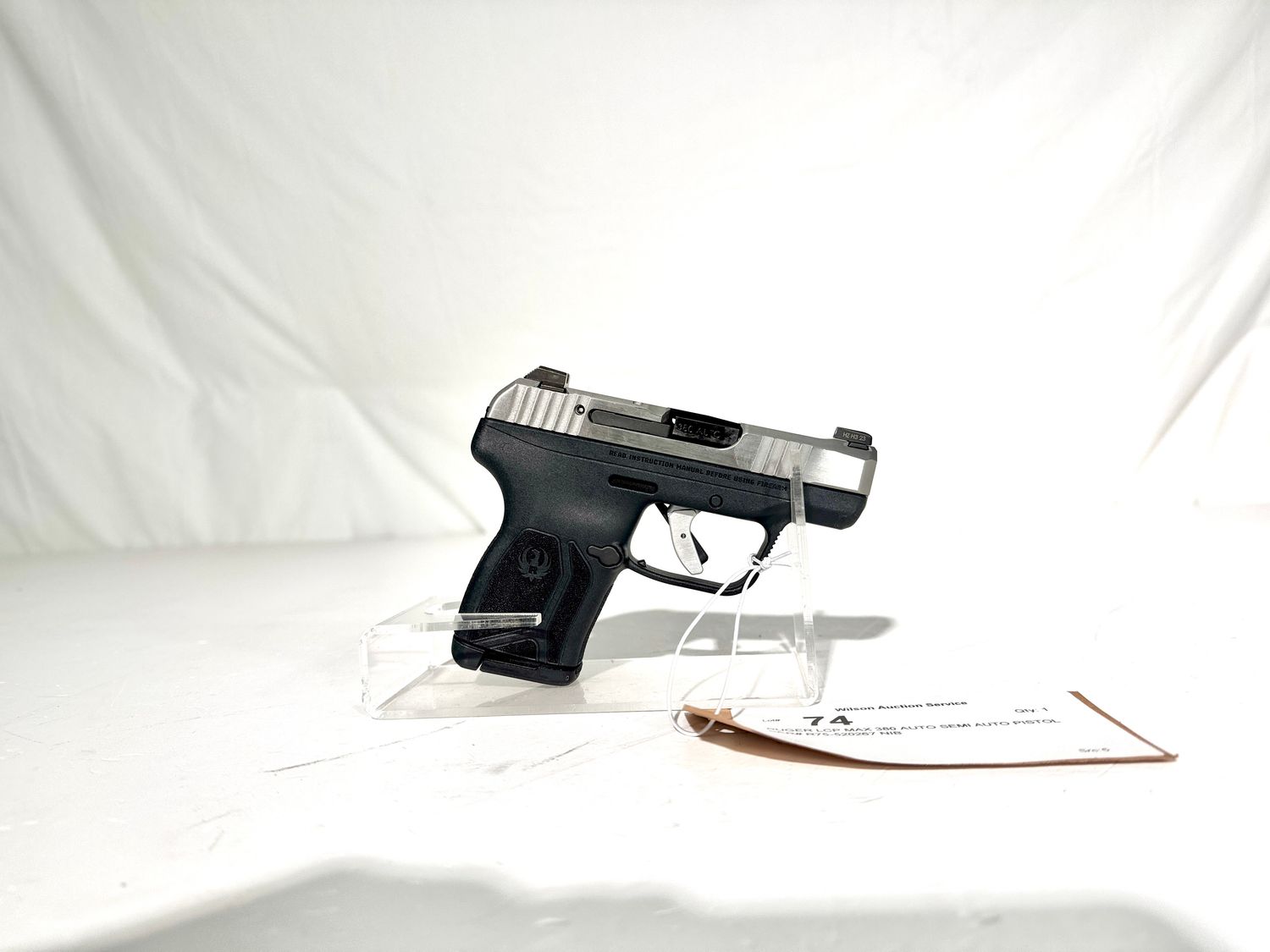 74 RUGER LCP MAX 380 AUTO SEMI AUTO PISTOL