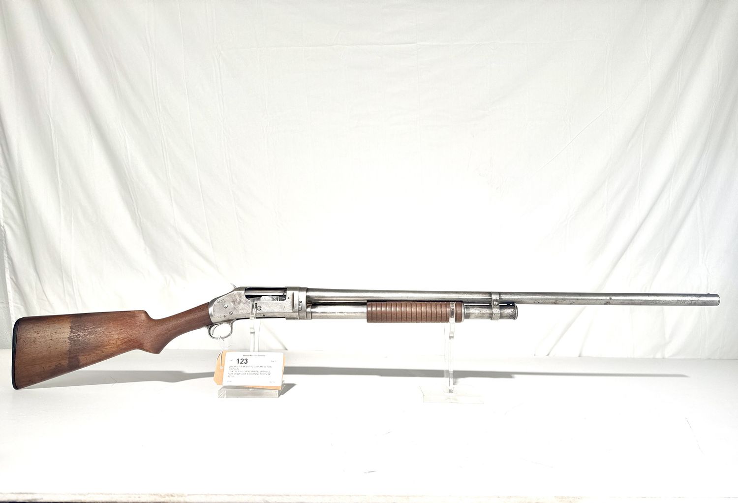 123 WINCHESTER MOD 97 12 GA PUMP ACTION SHOTGUN