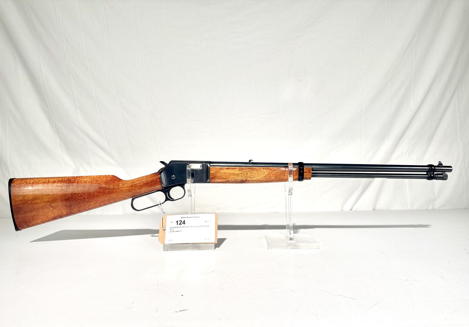 124 BROWNING BL-22 .22 S/L/LR CAL LEVER ACTION RIFLE