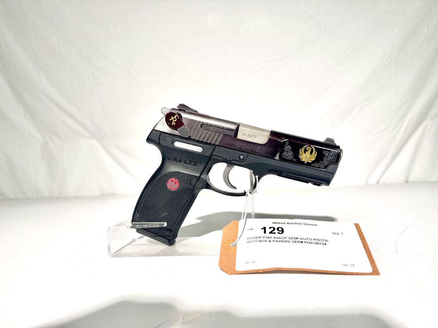 129 RUGER P345 45ACP SEMI AUTO PISTOL