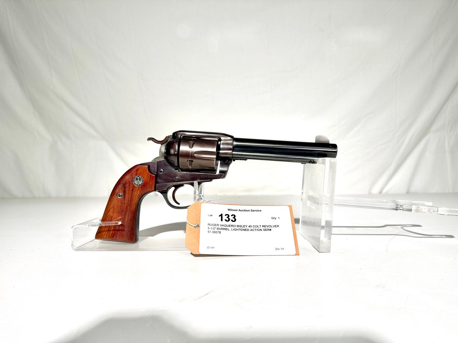 133 RUGER VAQUERO BISLEY 45 COLT REVOLVER