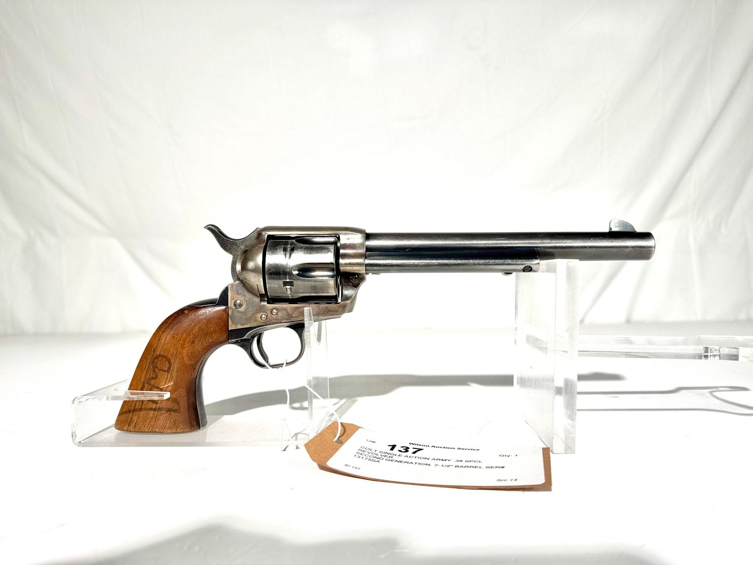 137 COLT SINGLE ACTION ARMY .38 SPCL REVOLVER