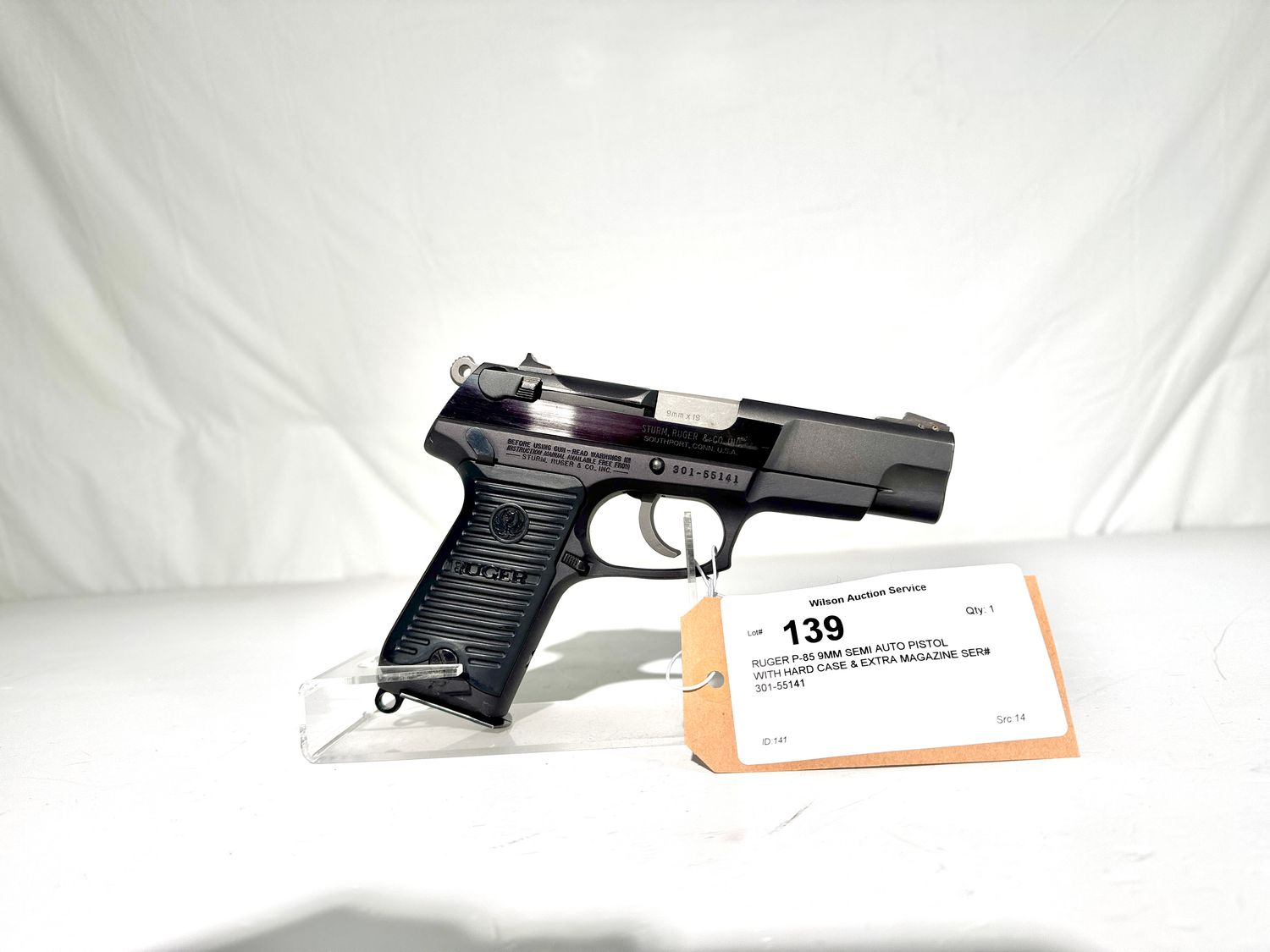 139 RUGER P-85 9MM SEMI AUTO PISTOL