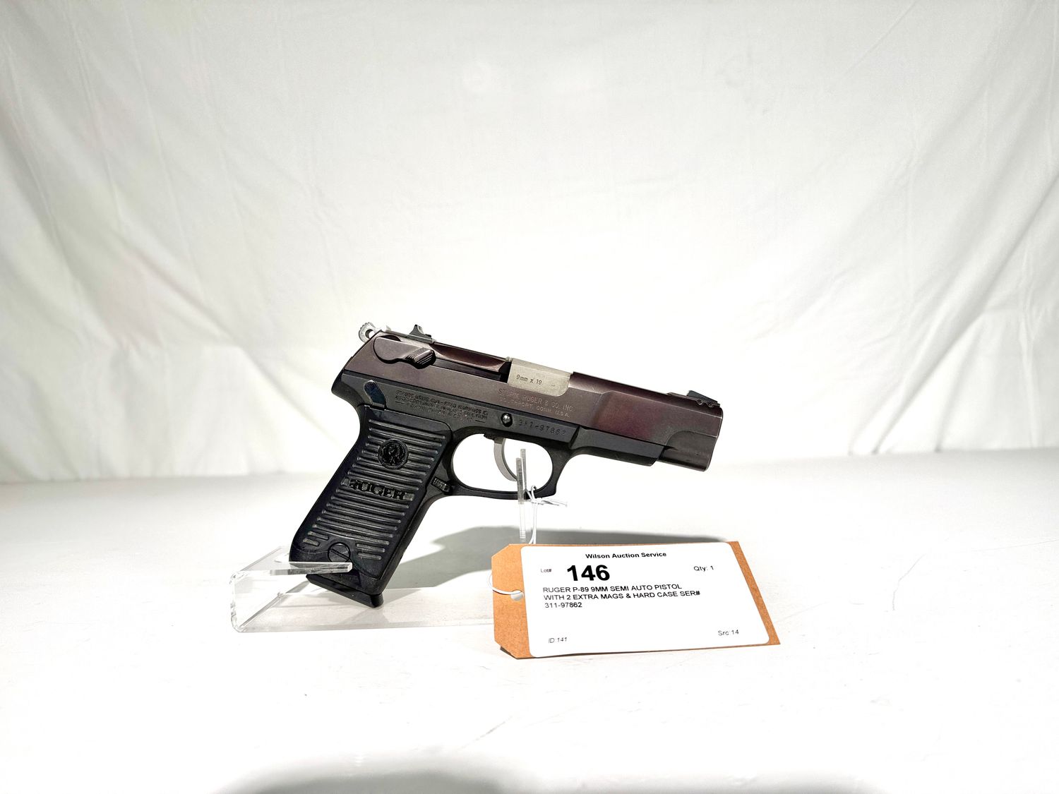 146 RUGER P-89 9MM SEMI AUTO PISTOL