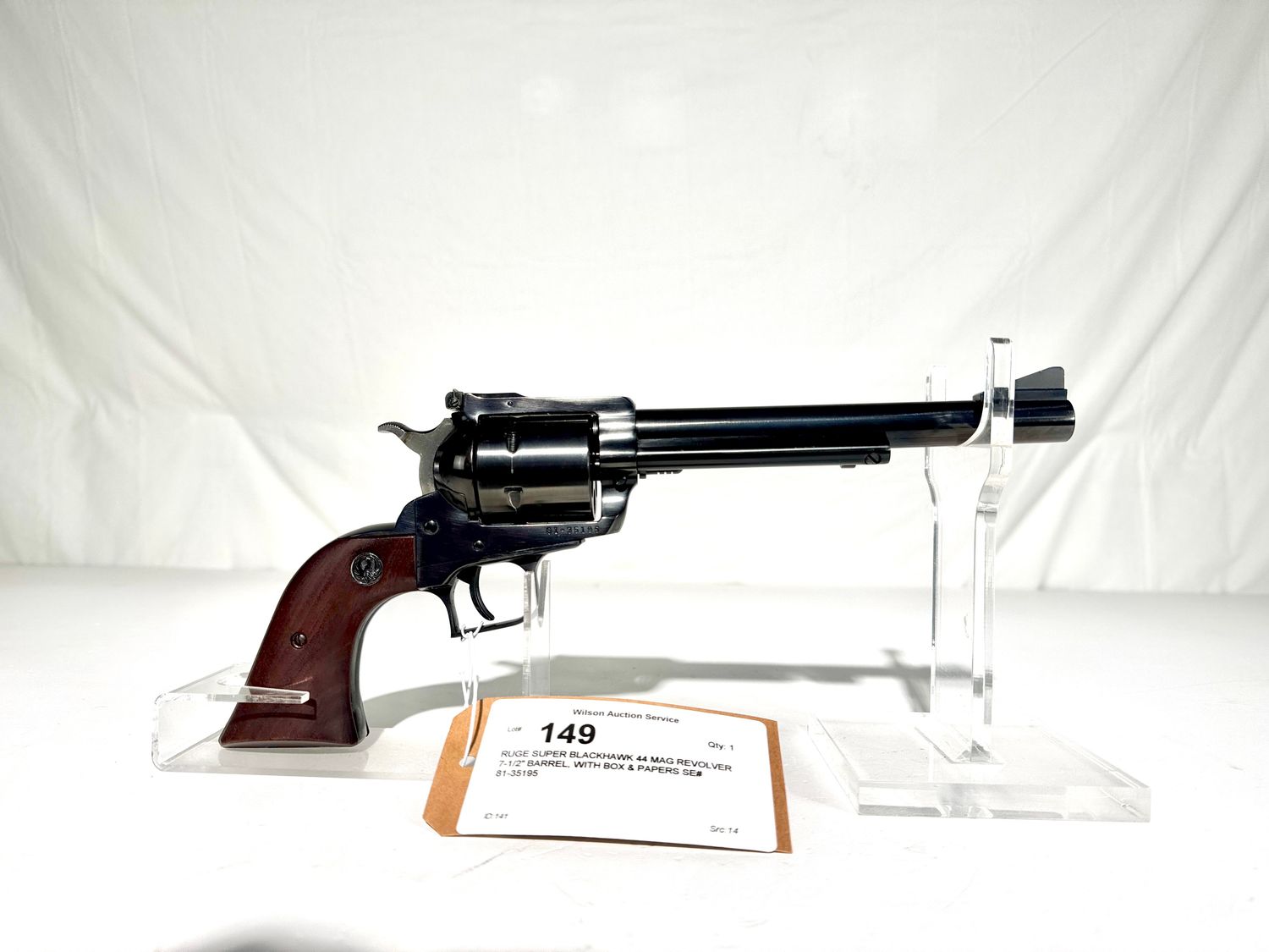 149 RUGER SUPER BLACKHAWK 44 MAG REVOLVER