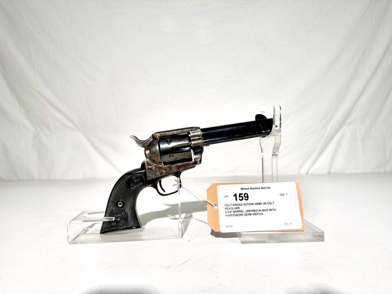 159 COLT SINGLE ACTION ARMY 45 COLT REVOLVER