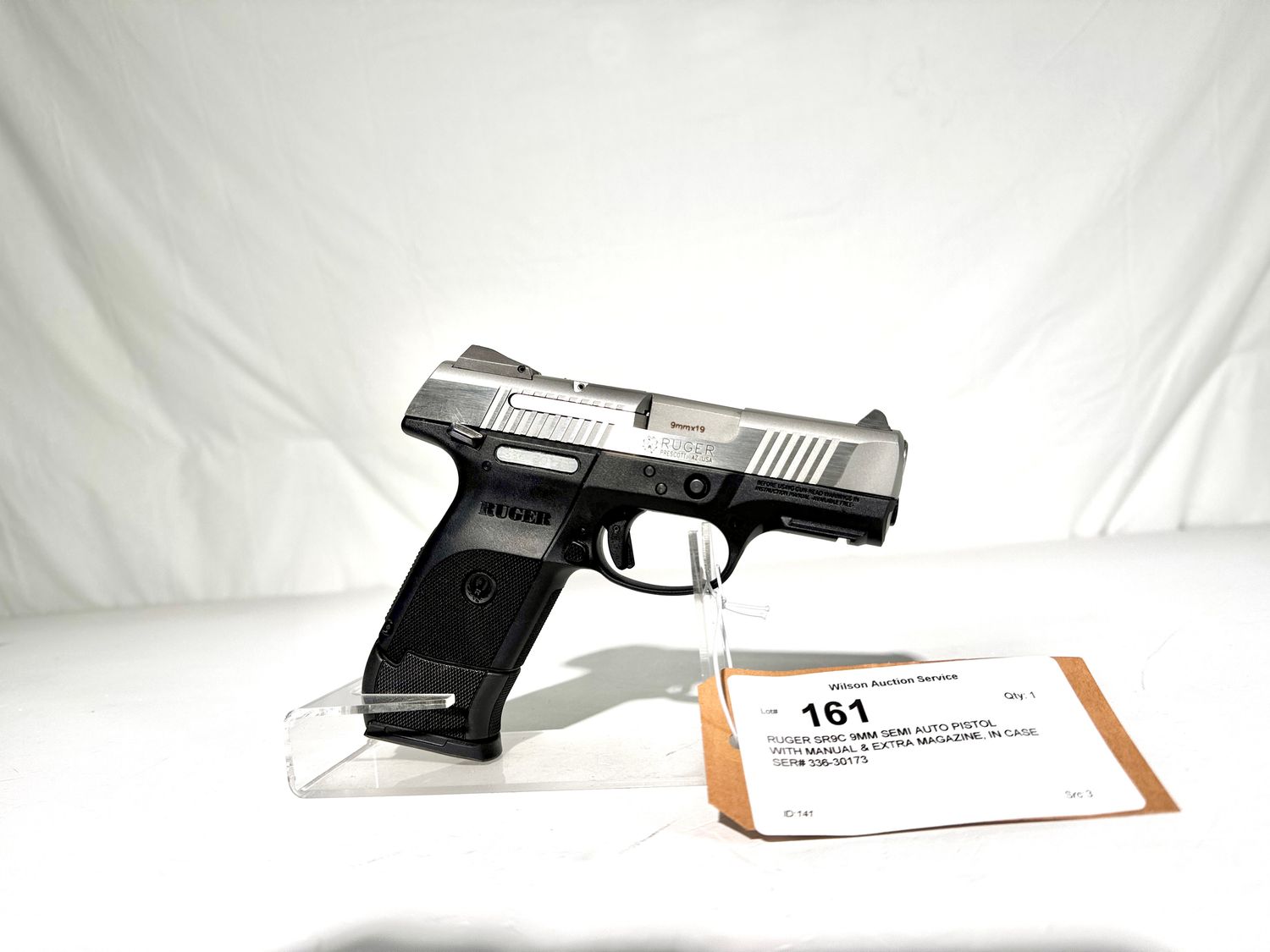 161 RUGER SR9C 9MM SEMI AUTO PISTOL
