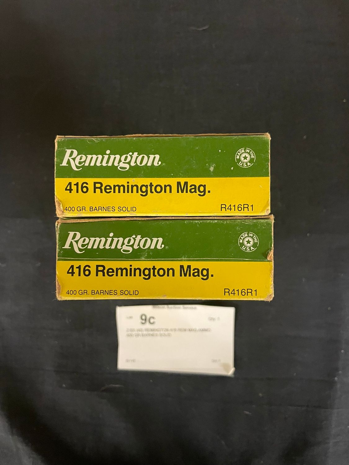 9C 2 BX (40) REMINGTON 416 REM MAG AMMO