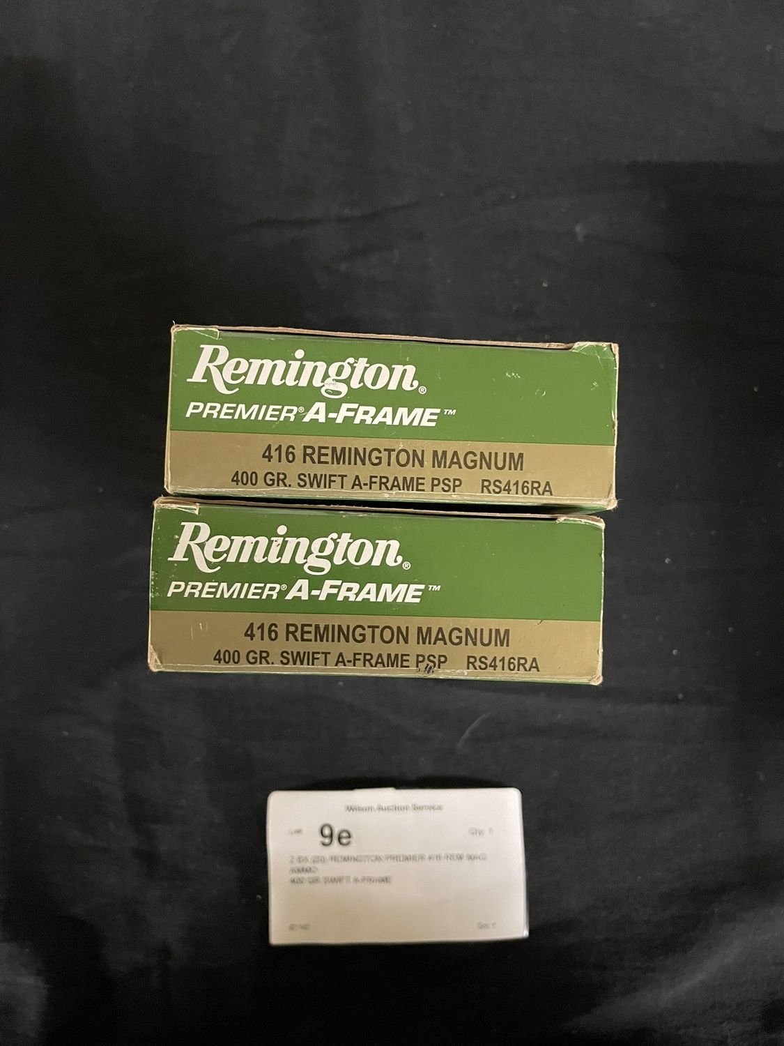 9E 2 BX (20) REMINGTON PREMIER 416 REM MAG AMMO