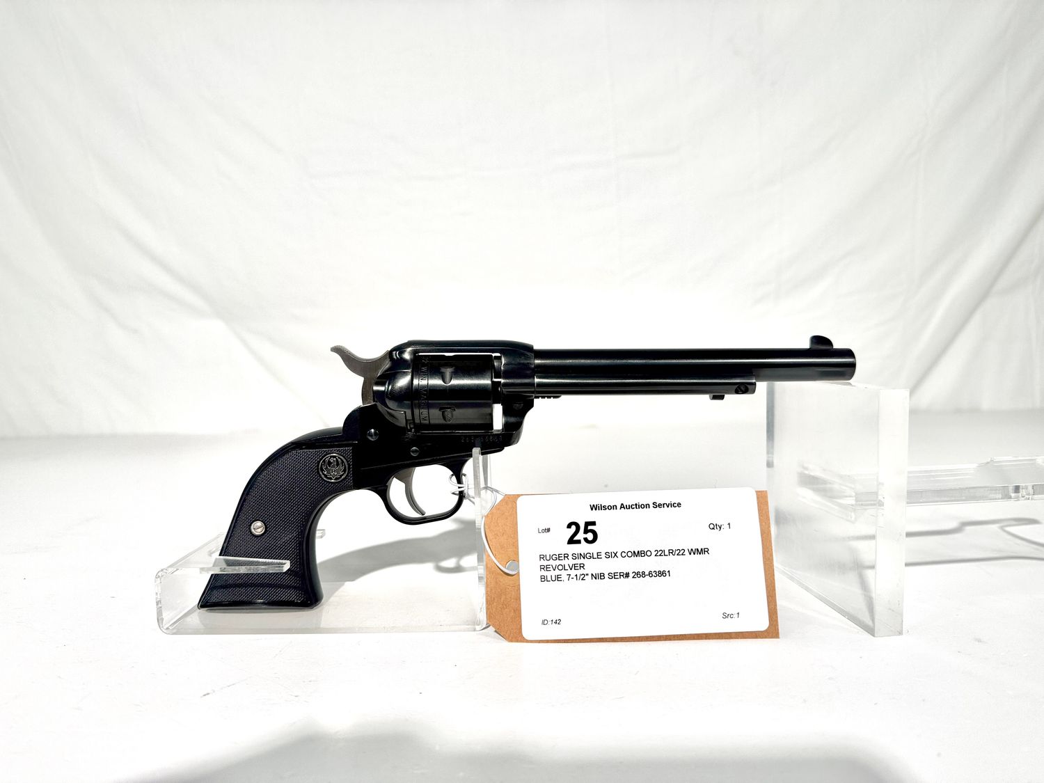 25 RUGER SINGLE SIX COMBO 22LR/22 WMR REVOLVER