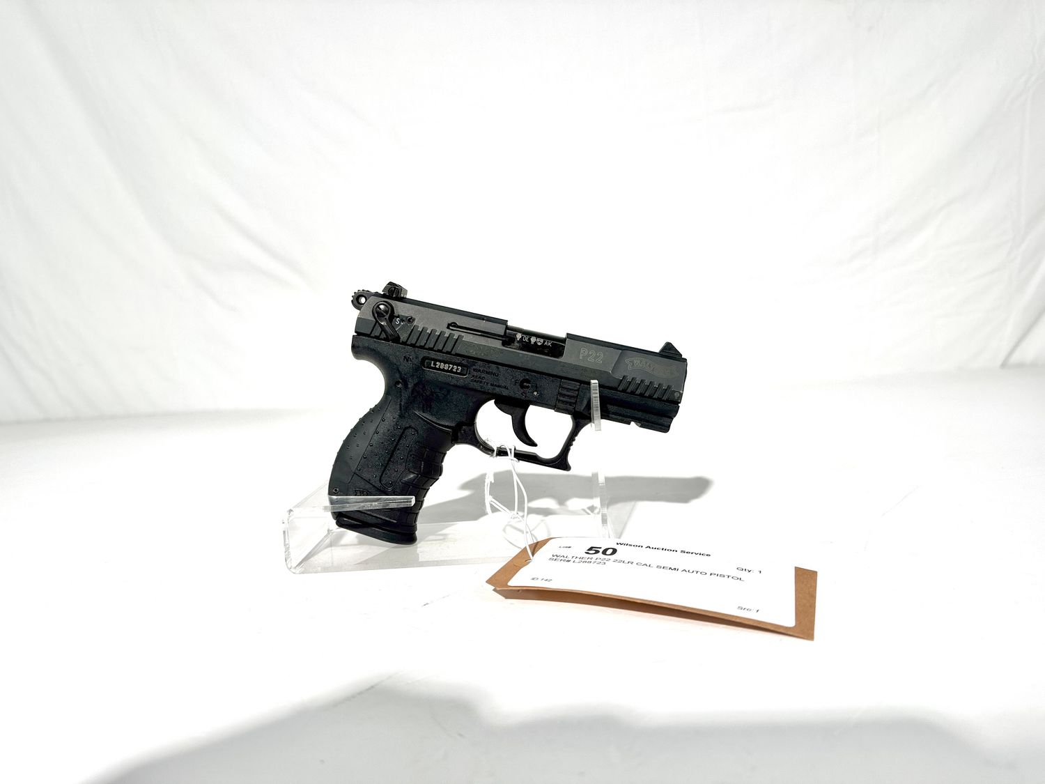 50 WALTHER P22 22LR CAL SEMI AUTO PISTOL