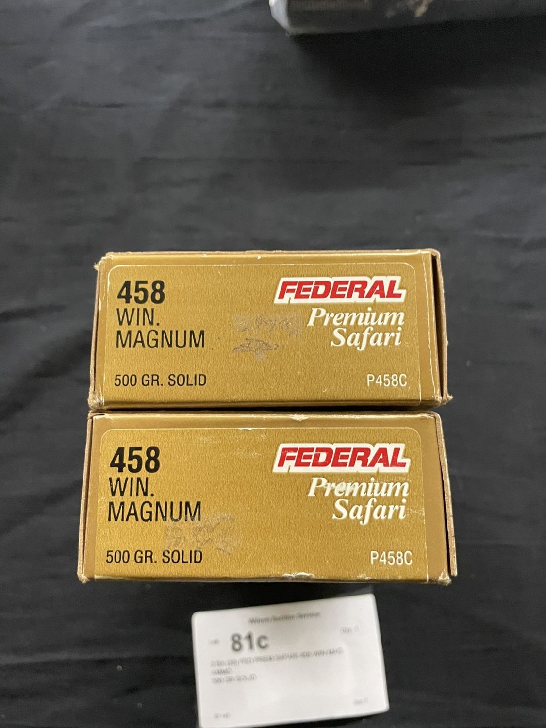 81C 2 BX (20) FED PREM SAFARI 458 WIN MAG AMMO