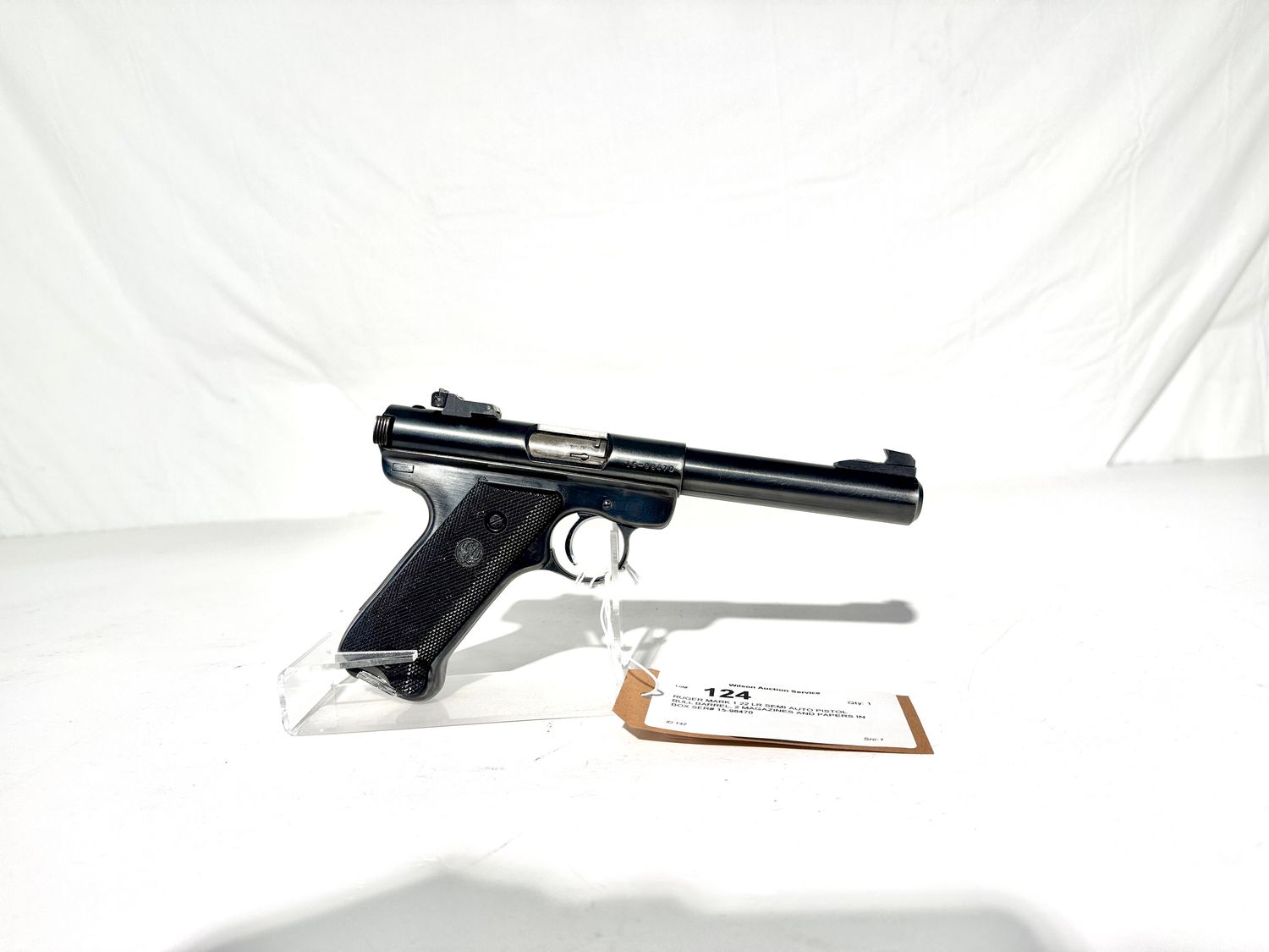 124 RUGER MARK 1 22 LR SEMI AUTO PISTOL