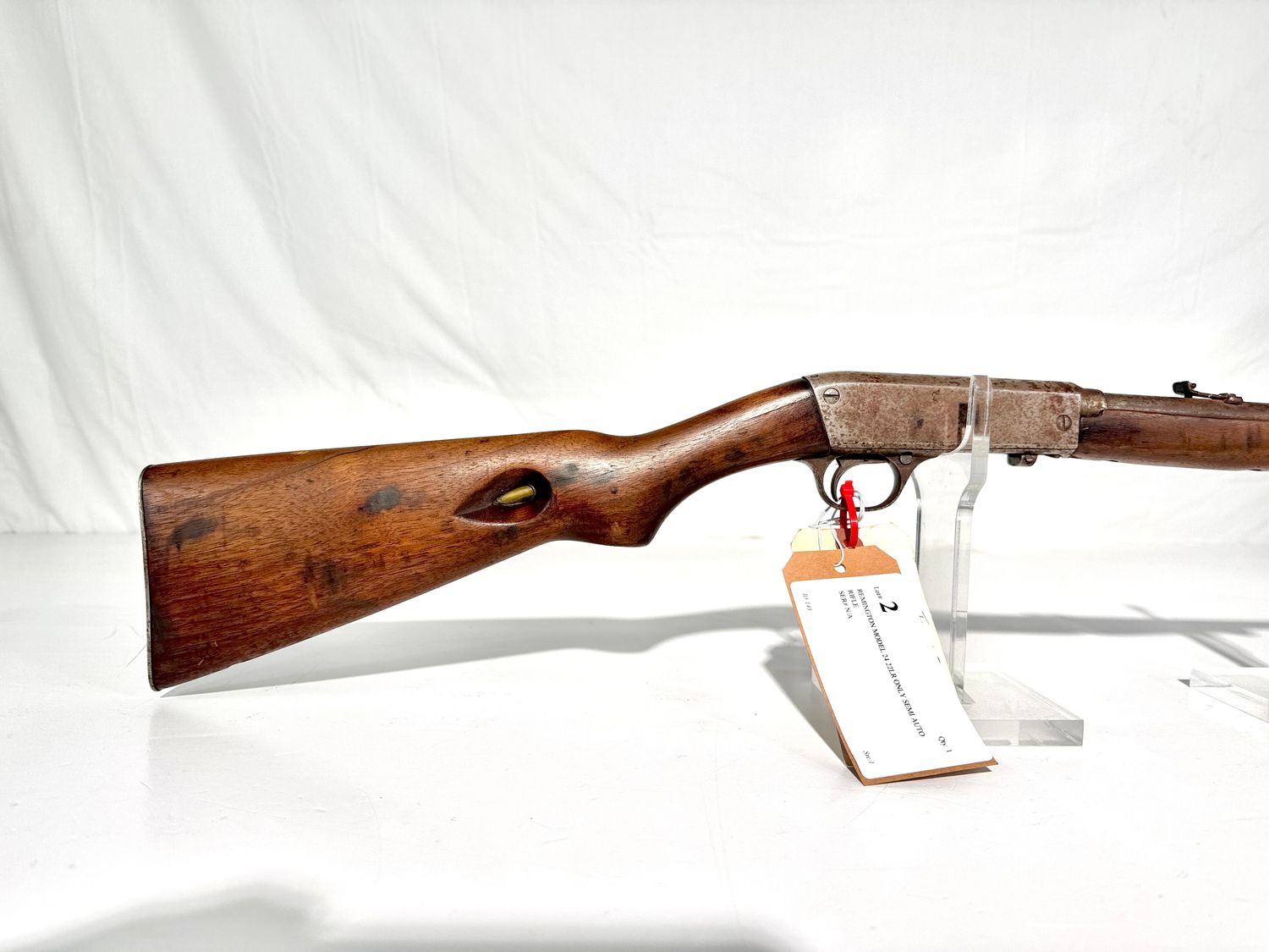 2 REMINGTON MODEL 24 22LR ONLY SEMI AUTO RIFLE