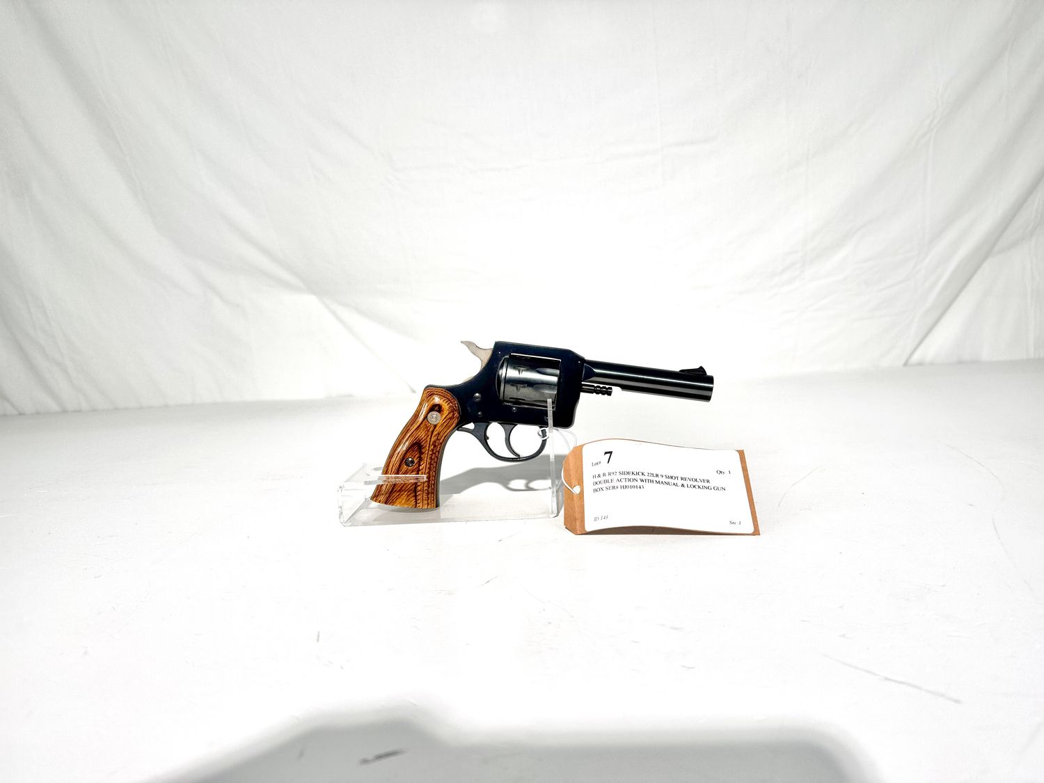 7 H &amp; R R92 SIDEKICK 22LR 9 SHOT REVOLVER