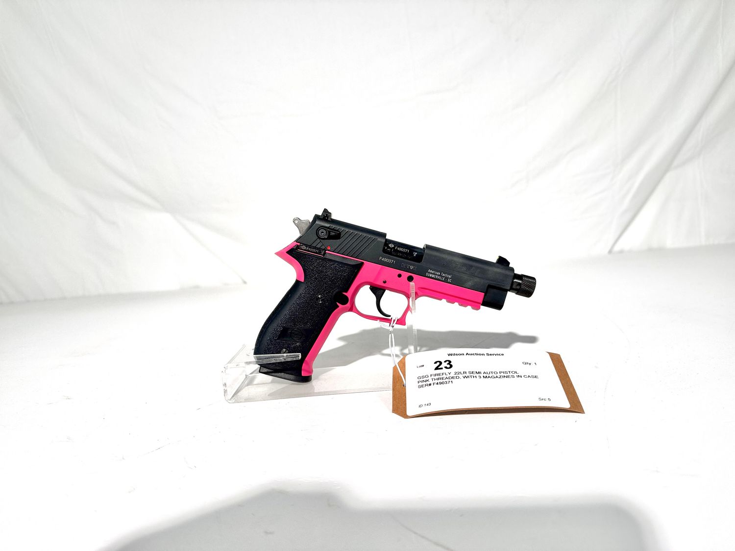 23 GSG FIREFLY .22LR SEMI AUTO PISTOL