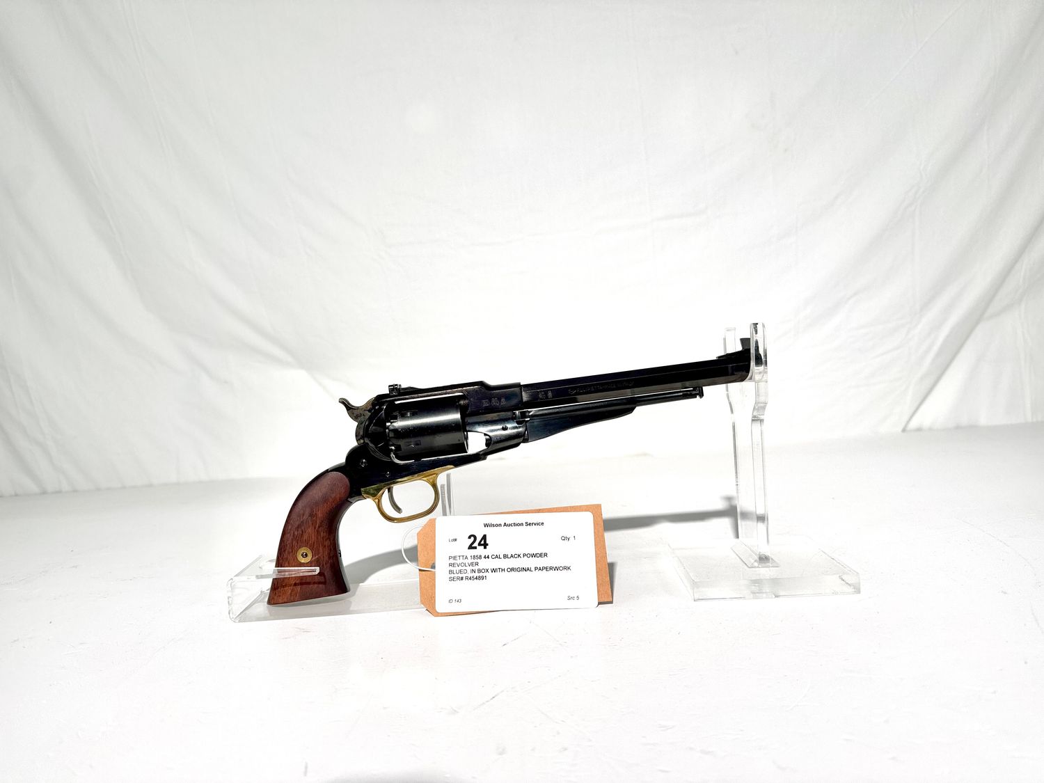 24 PIETTA 1858 44 CAL BLACK POWDER REVOLVER