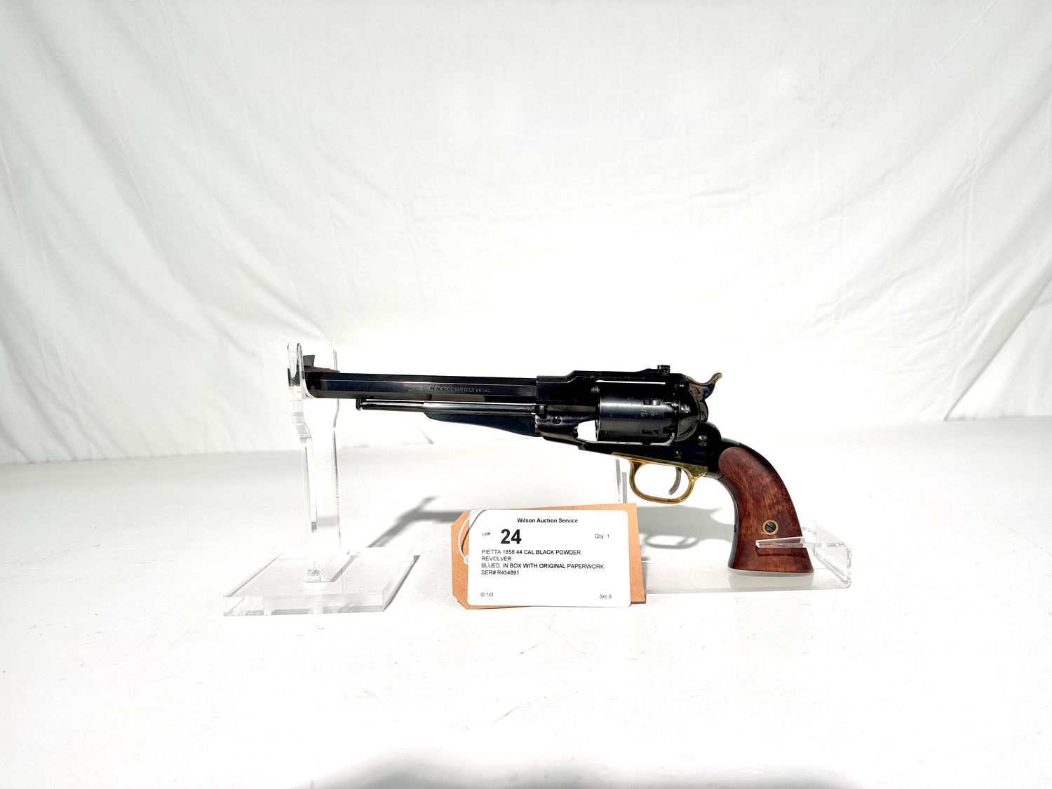 24 PIETTA 1858 44 CAL BLACK POWDER REVOLVER