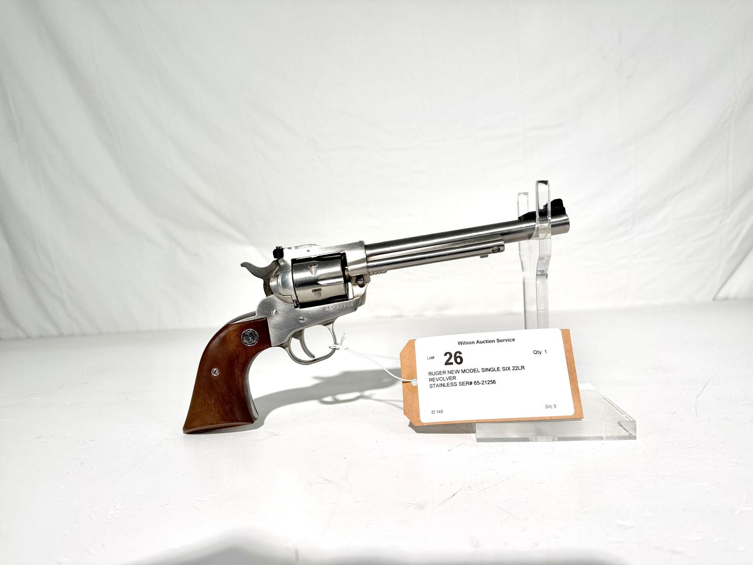 26 RUGER NEW MODEL SINGLE SIX 22LR REVOLVER