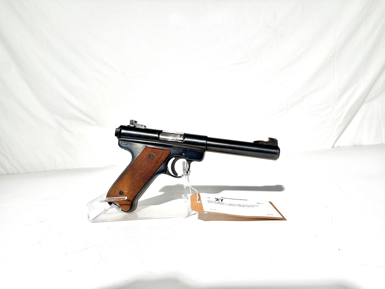 27 RUGER MARK 1, .22LR SEMI AUTO PISTOL