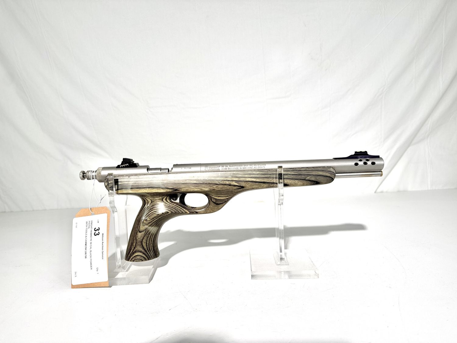 33 KNIGHT HAWKEYE 50 CAL BLACK POWDER PISTOL