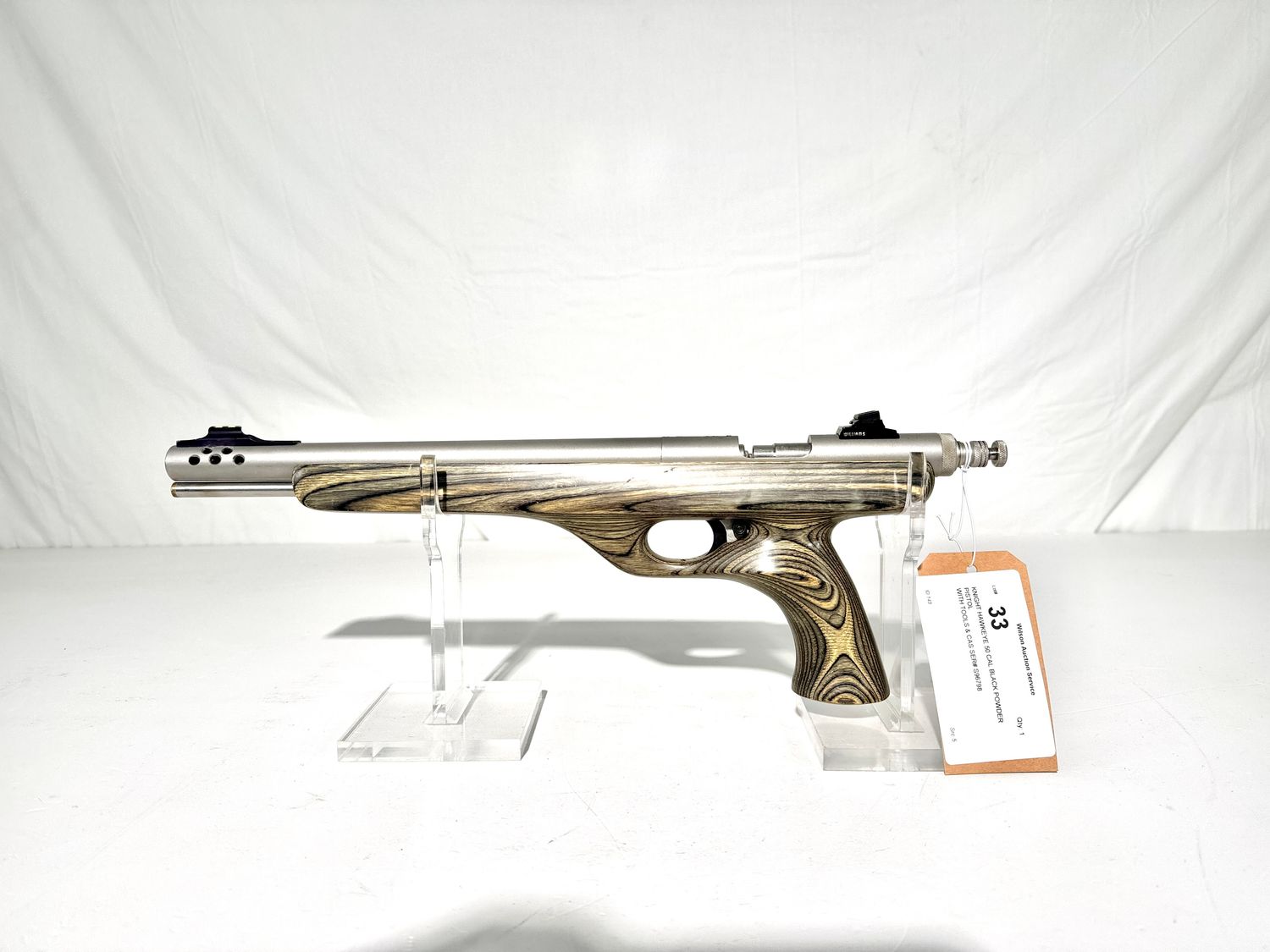 33 KNIGHT HAWKEYE 50 CAL BLACK POWDER PISTOL