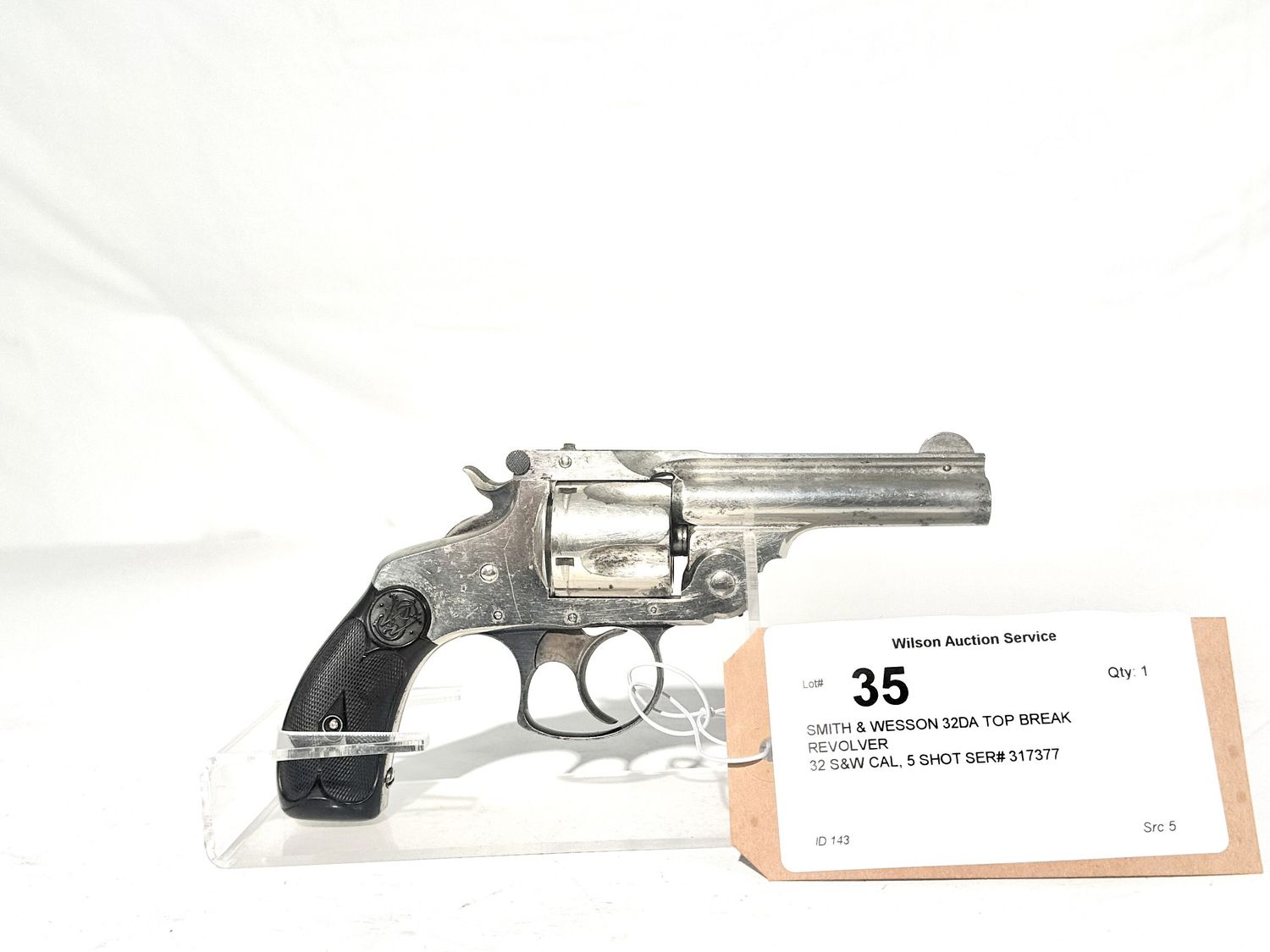 35 SMITH &amp; WESSON 32 CAL DA TOP BREAK REVOLVER