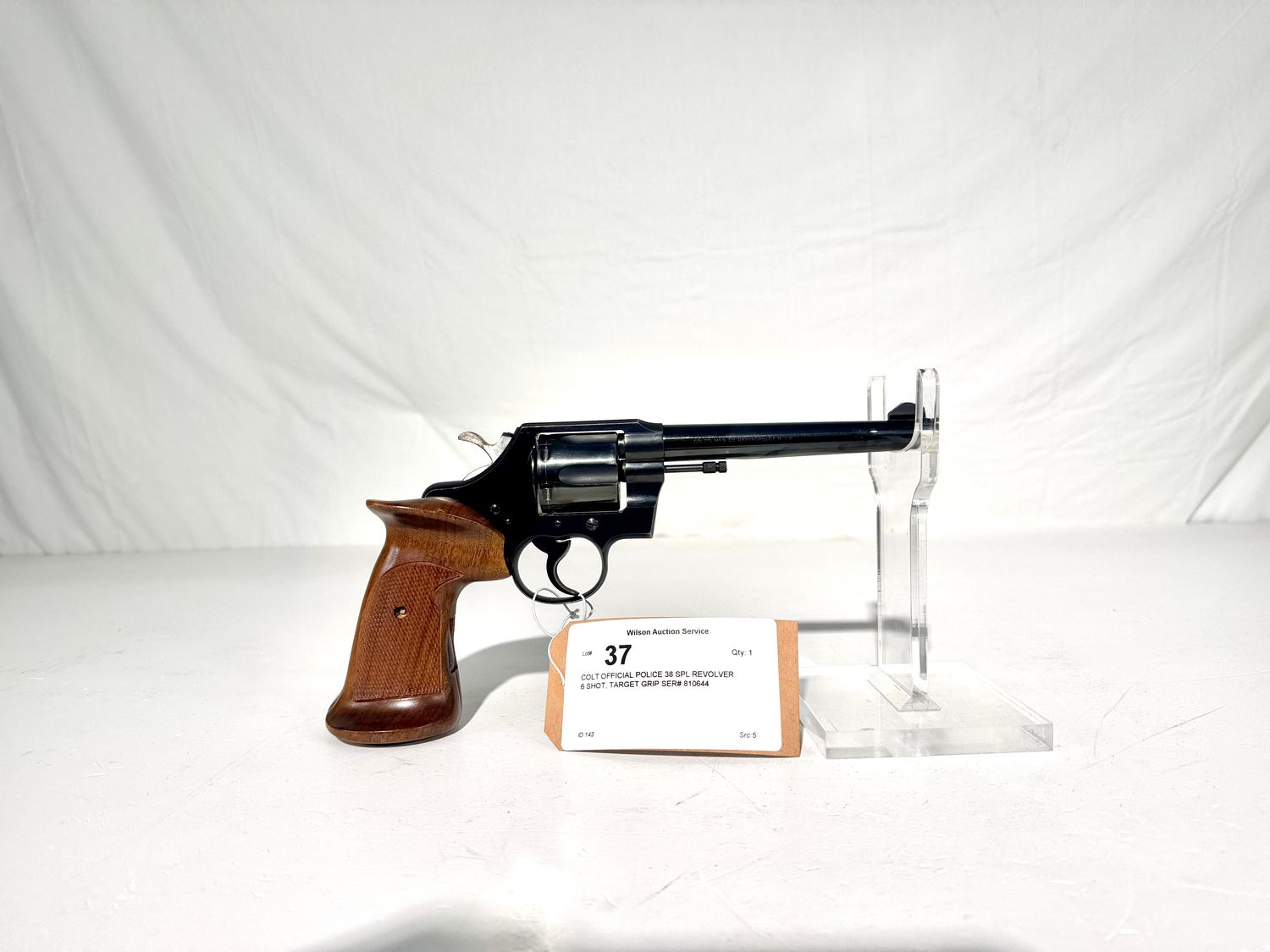 37 COLT OFFICIAL POLICE 38 SPL REVOLVER