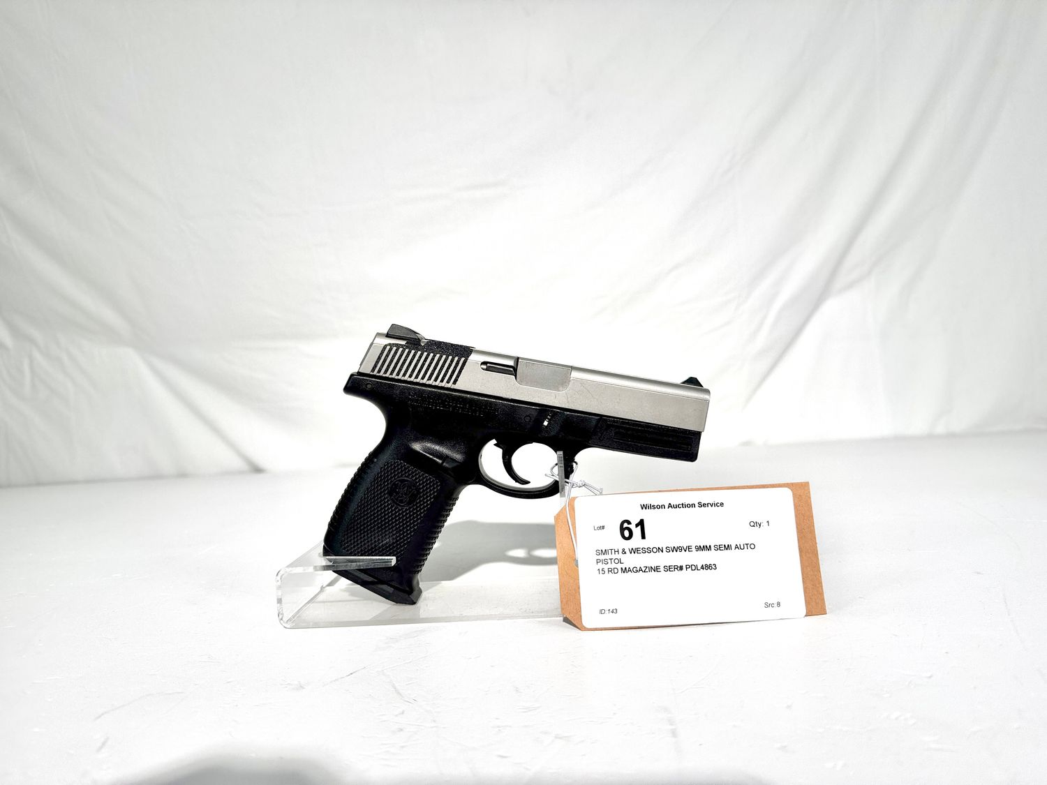 61 SMITH &amp; WESSON SW9VE 9MM SEMI AUTO PISTOL
