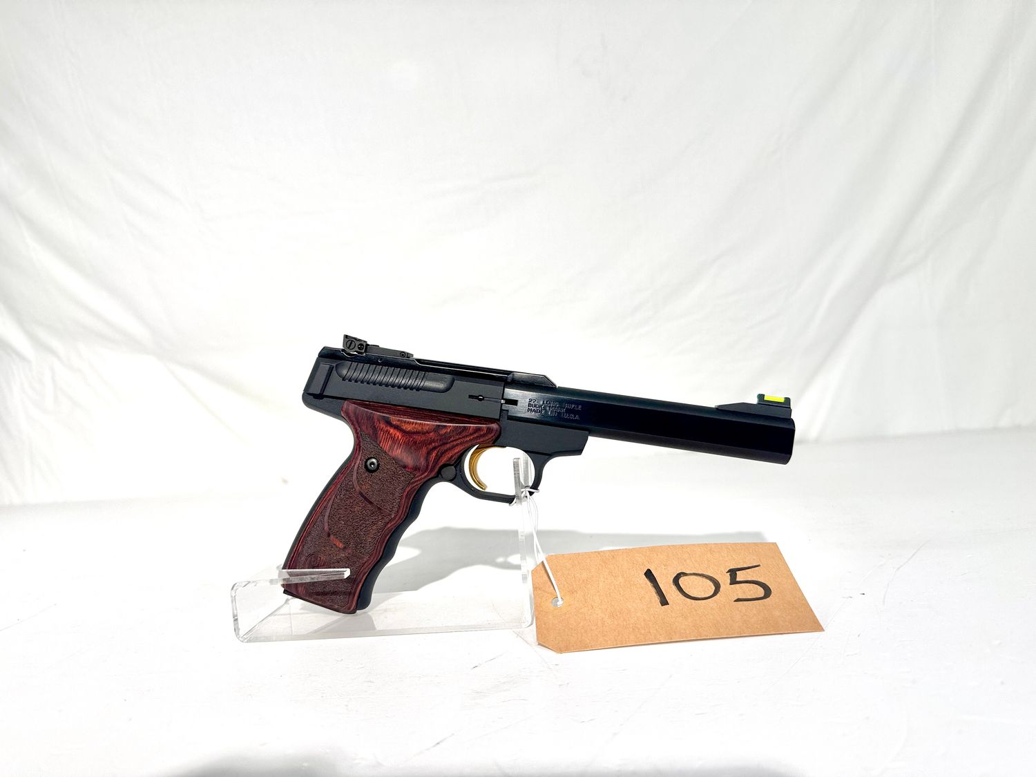105 BROWNING BUCKMARK 22LR SEMI AUTO PISTOL